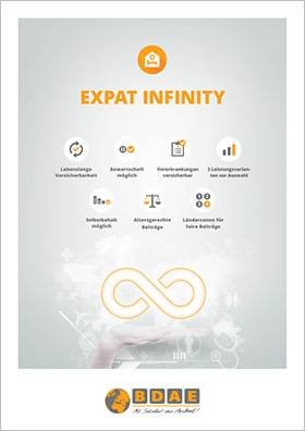 Cover Versicherungsunterlagen Expat Infinity (PDF)