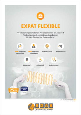 Cover Versicherungsunterlagen Expat Flexible