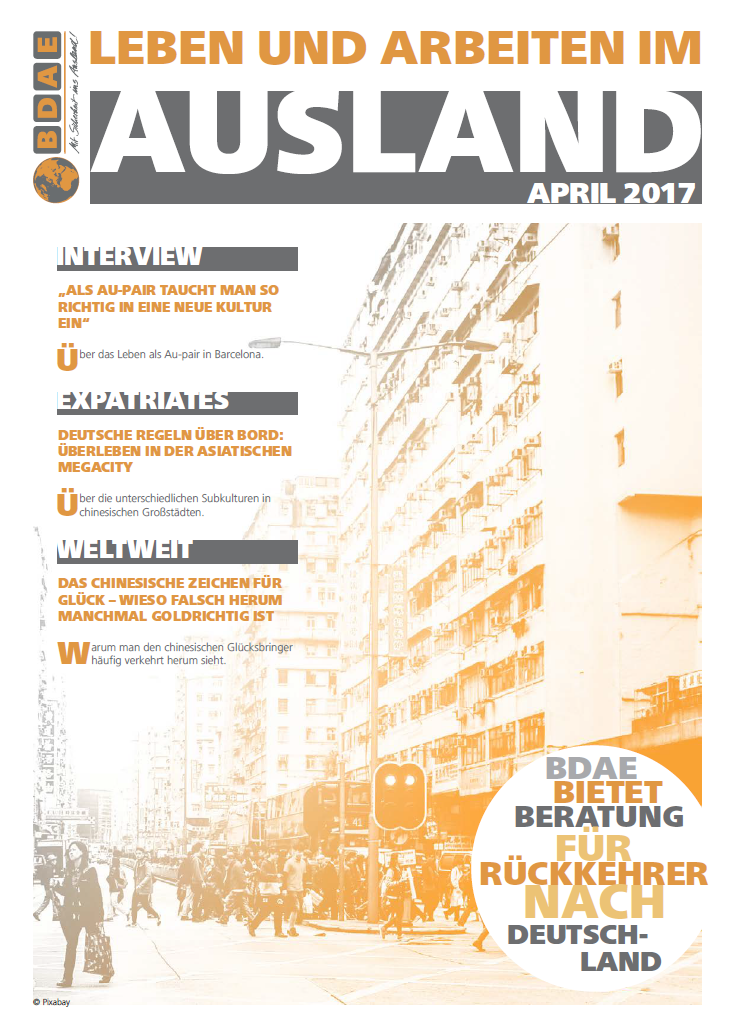 Leben und Arbeiten im Ausland - April 2017
