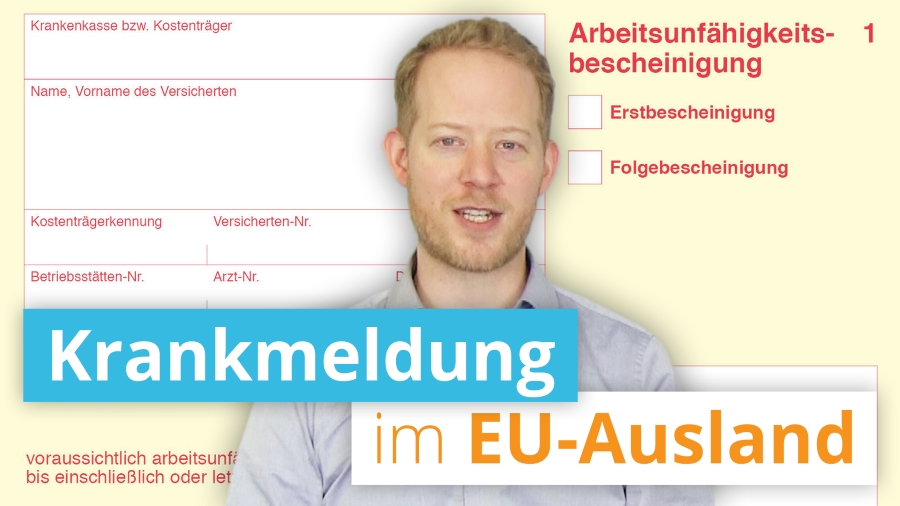 Video Thumbnail: Krankmeldung im EU-Ausland